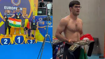 Kürt sporcu NAGA Turnuvası’nda şampiyon oldu