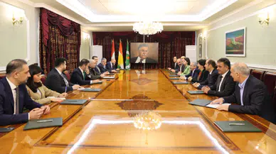 DEM parti heyeti, YNK lideri Bafel Talabani ile bir araya geldi