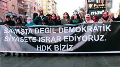 HDK’ye yönelik operasyona karşı Diyarbakır’da protesto