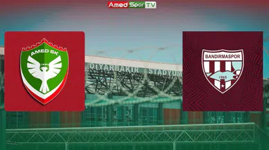Amedspor-Bandırmaspor maçı başladı! işte ilk 11’ler
