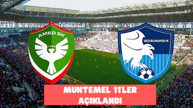Amedspor'un Erzurumspor karşısındaki muhtemel 11’i açıklandı
