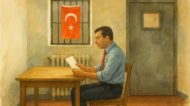 Tutuklu İmamoğlu'nun koğuş çizimi sosyal medyada gündem oldu