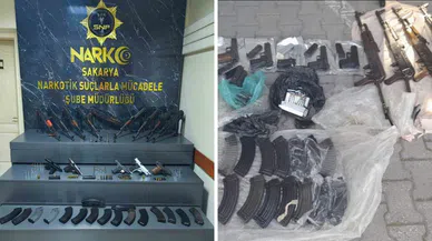 Polis memurunun aracında cephanelik ele geçirildi