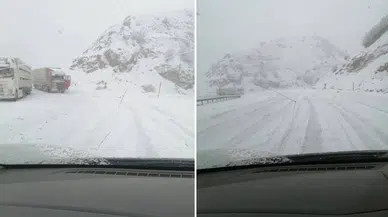 Baharda kış geri döndü: Karlıova’da 20 santim kar yağdı