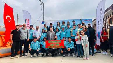 Diyarbakırlı gençlerden Raftingde Türkiye derecesi