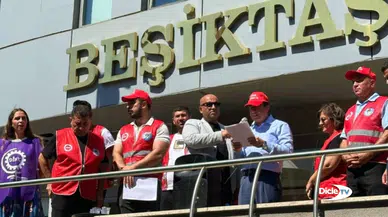 Beşiktaş Belediyesi işçileri iş bıraktı