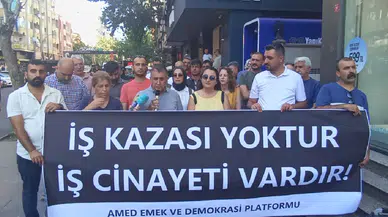 Diyarbakır'da yaşamını yitiren işçiler için eylem