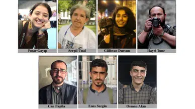 Yedi gazeteci için hapis talebi