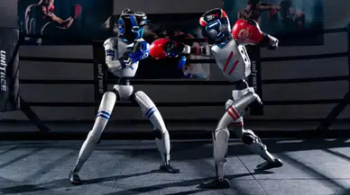 Çin'de bir ilk: İnsansı robot oyunları