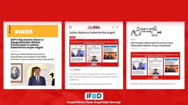 AKP'li Necmettin Erkan'la ilgili haberlerin erişime engellendiğiyle ilgili haberler de erişime engellendi.