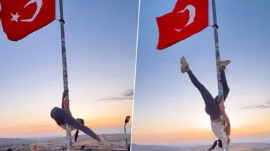 Türk bayrağında direk dansı yapan kişiye soruşturma