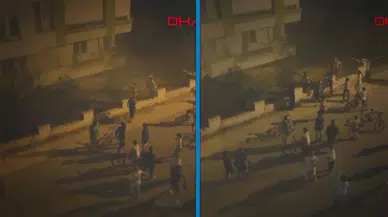 Belediye başkanının aile evine molotof atıldığı anlar kamerada