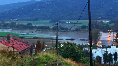 Gökçeada'da heyelan ve su baskını