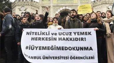 İÜ'de yüzde 50 yemek zammına öğrencilerden tepki