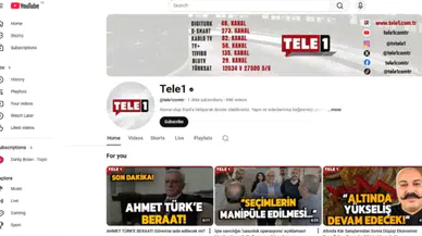 Kayyım yönetimindeki TELE1'in YouTube hesabı erişime açıldı
