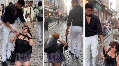Bir kadına tasma takıp gezdirdi: İkisi de tutuklandı
