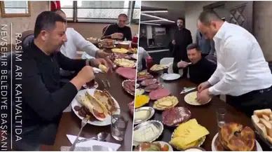 Nevşehir belediye başkanından galericideki kahvaltıya yanıt