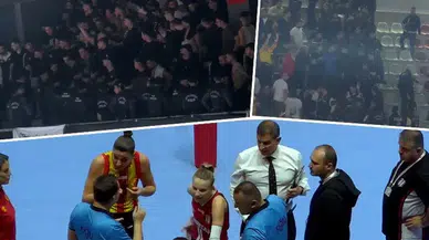 Göztepe–Beşiktaş kadın voleybol maçı: Polis, salonu boşalttı