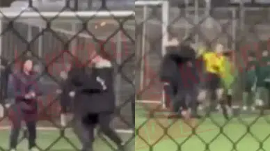 Kocaeli'de skandal olay: 12 yaş altı müsabakada kadın hakeme şiddet!