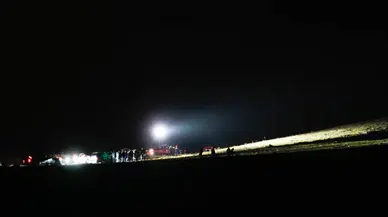 Libya heyetini taşıyan jet "acil durum" bildirmiş