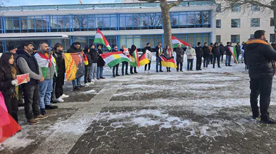 Yurt dışındaki Kürtlerden Rojava'ya destek yürüyüşü