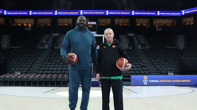 Erdoğan, Shaquille O'Neal ile basketbol oynadı