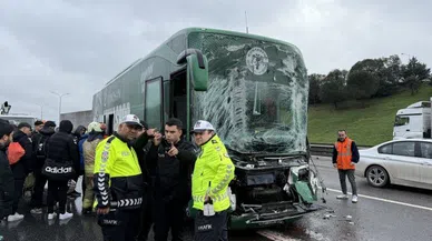 Konyaspor otobüsü İstanbul’da kaza yaptı: İki futbolcu yaralı