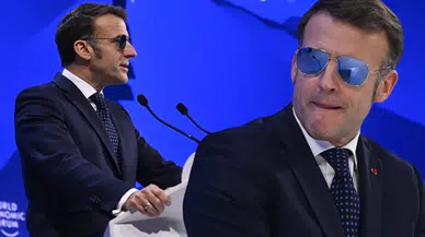 Macron Davos’ta neden güneş gözlüğü taktı?