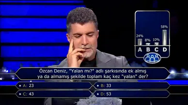 Özcan Deniz kendi şarkısını bilemedi, joker kullandı