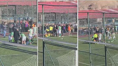 Bu da oldu: Maçta hakeme skuter atıldı!