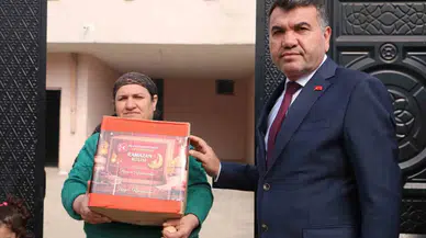 Diyarbakır'da Devlet Bahçeli adına Ramazan kolisi dağıtıldı