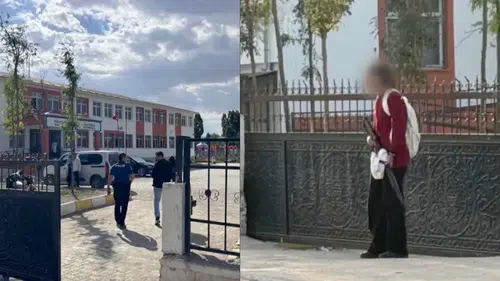 Van’da  7. sınıfta okuyan kız öğrenci okula pompalı tüfekle geldi
