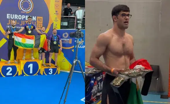 Kürt sporcu NAGA Turnuvası’nda şampiyon oldu