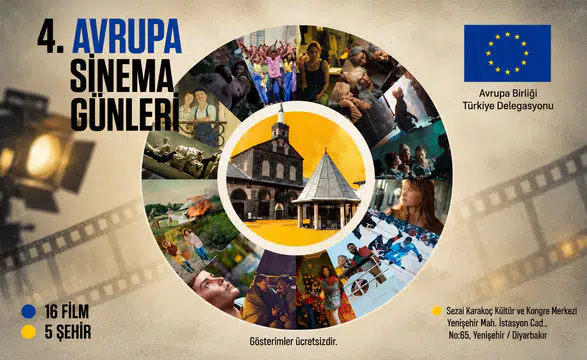 Diyarbakır’da Avrupa Sinema Günleri başlıyor: 16 film ücretsiz gösterilecek