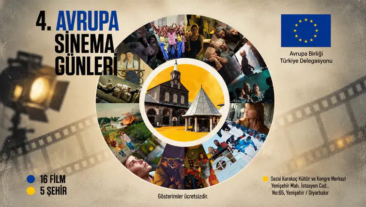 Diyarbakır’da Avrupa Sinema Günleri başlıyor: 16 film ücretsiz gösterilecek