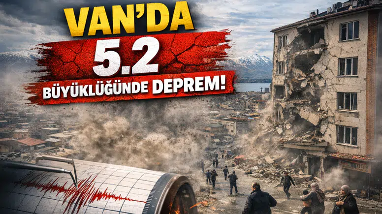 Van'da 5.2 büyüklüğünde deprem: 5 ilde hissedildi, can kaybı yok