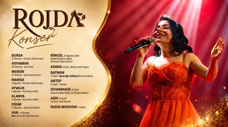 Rojda'dan Dev Konser Turnesi: Diyarbakır'dan Moskova'ya Müzik