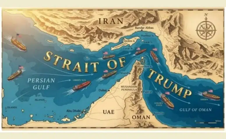 Trump Hürmüz Boğazı'nın Adını Trump Boğazı Olarak Değiştirdi