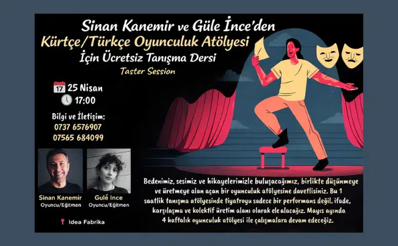 Londra’da Türkçe-Kürtçe Oyunculuk Atölyesi