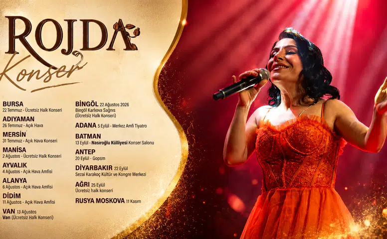 Rojda'dan Dev Konser Turnesi: Diyarbakır'dan Moskova'ya Müzik