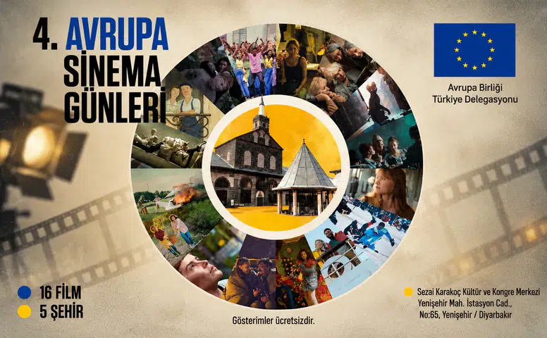 Diyarbakır’da Avrupa Sinema Günleri başlıyor: 16 film ücretsiz gösterilecek