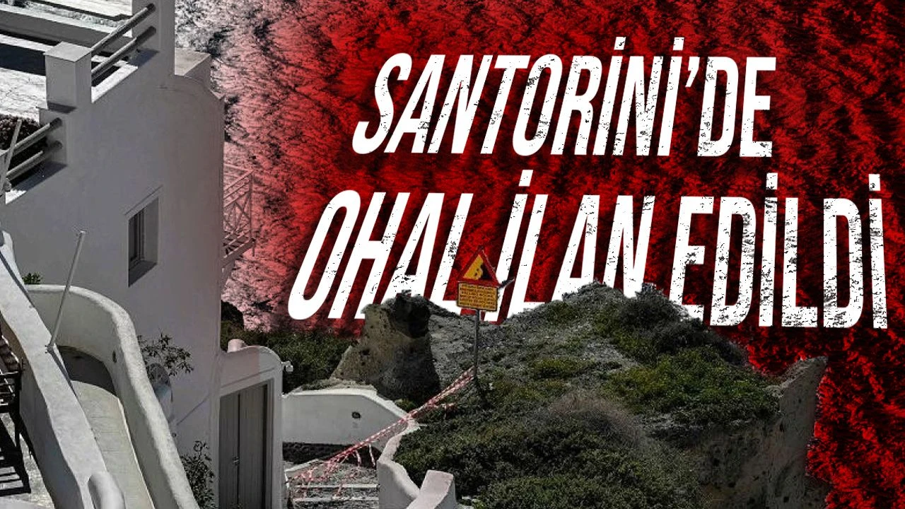 Santorini Adasinda Ohal Ilan Edildi Kibris Gercek Haber