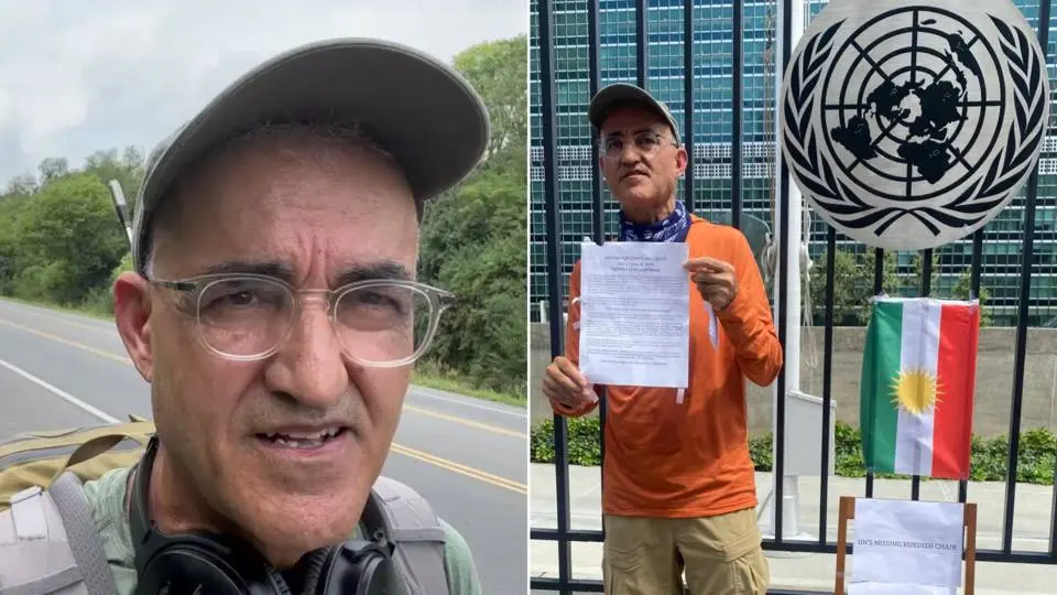 100 Years of Statelessness: Kurdish Activist Walks 300 Miles from D.C. to U.N. to Demand Kurdish Rights