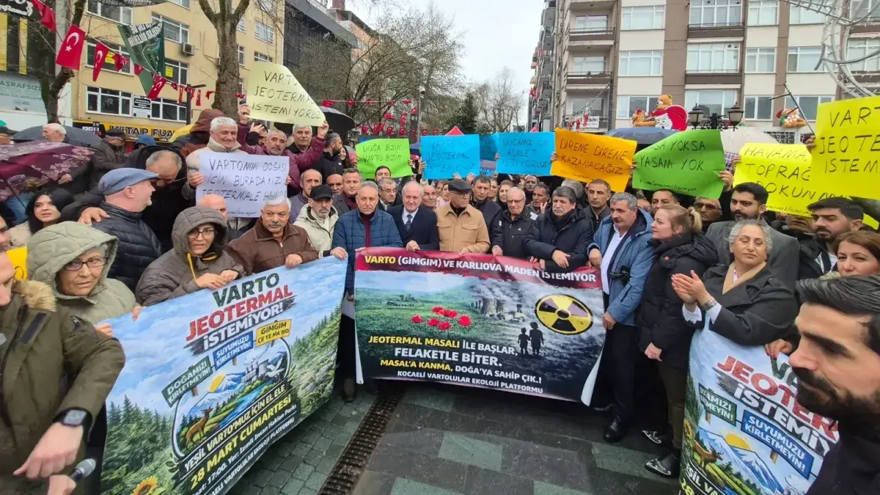 Varto'daki jeotermal santral projesine Kocaeli'den tepki - Kocaeli  Haberleri - Son Dakika Gündem Haberleri