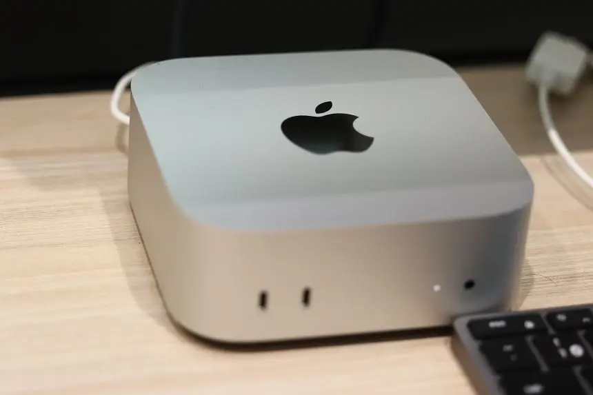 31 Ocak 2026'da Polonya'nın Krakow şehrinde bir Mac mini.
