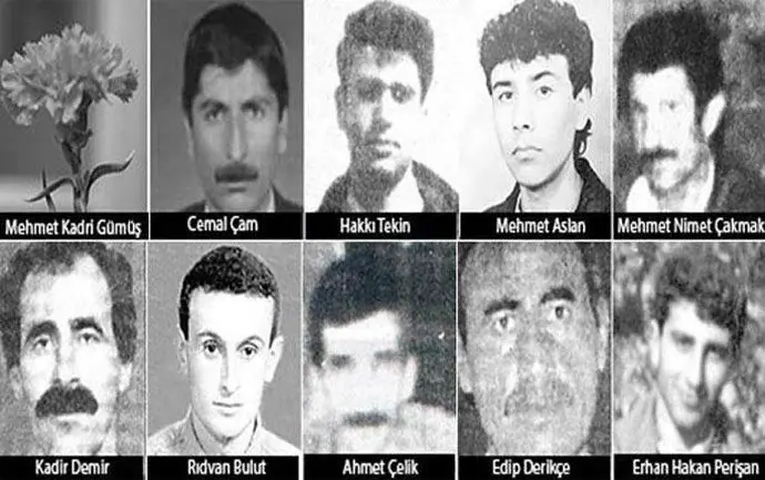 Mezopotamya Ajansı on X: "Diyarbakır E Tipi Cezaevi'nde 24 Eylül 1996'da 11  tutuklunun öldürüldüğü katliam davası zamanaşımı gerekçesiyle düşürülürken,  sanıklar 23 yıldır hiçbir ceza almadan görevlerine aynen devam etti.  https://t.co/OEYU6GGVeF" / X